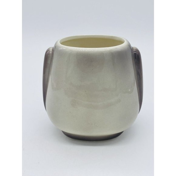 Vintage Royal Copley Art Pottery Planter Vase HARMONY burgundy Leaf planter vase - Picture 3 of 6